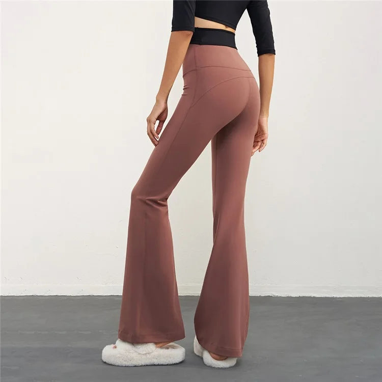 CX1597 Bootcut Yoga Pants NULS FREE High Waist Flared Leggings Workout Bootleg Trousers