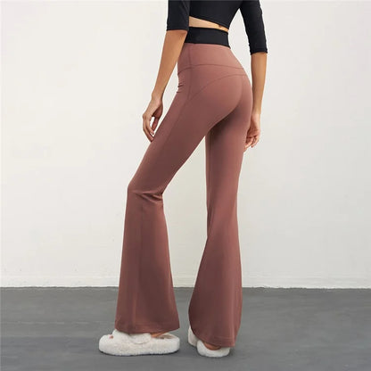 CX1597 Bootcut Yoga Pants NULS FREE High Waist Flared Leggings Workout Bootleg Trousers
