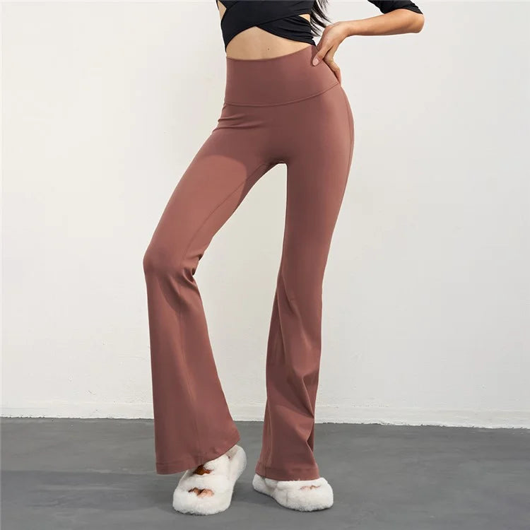 CX1597 Bootcut Yoga Pants NULS FREE High Waist Flared Leggings Workout Bootleg Trousers