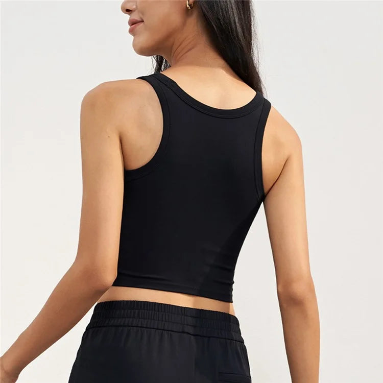 WX1578 Women Padded Sports Bra Nuls Yoga Crop Tops Vest
