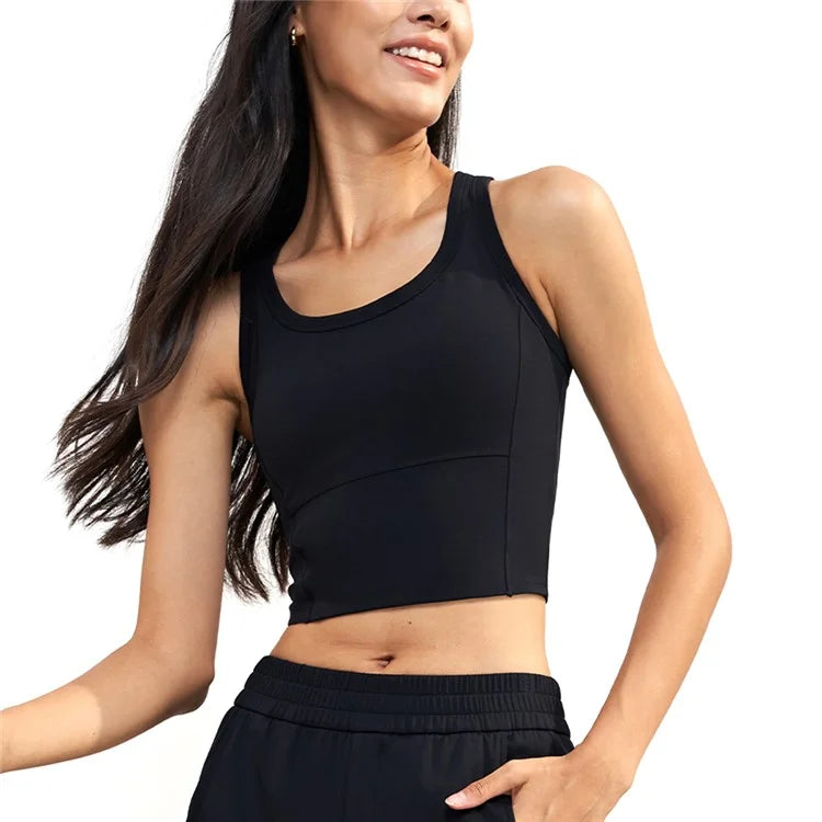 WX1578 Women Padded Sports Bra Nuls Yoga Crop Tops Vest