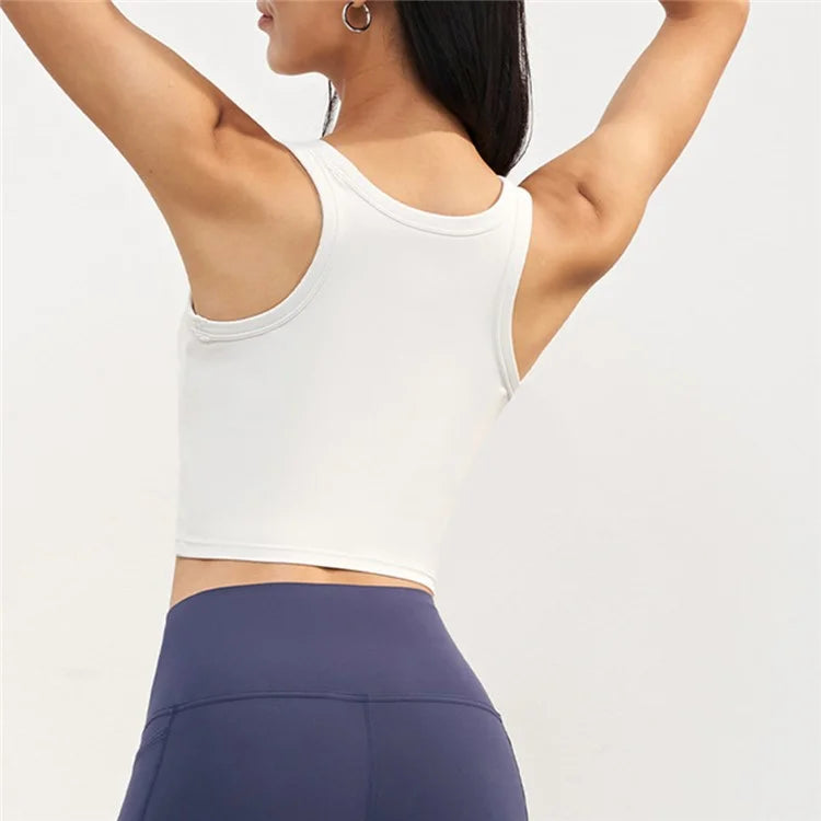 WX1578 Women Padded Sports Bra Nuls Yoga Crop Tops Vest