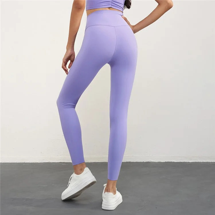 CK1507 High Waisted Gym Leggings Nuls Free Thickening Running Workout Yoga Jogging Pants