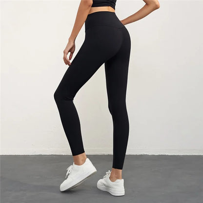 CK1507 High Waisted Gym Leggings Nuls Free Thickening Running Workout Yoga Jogging Pants