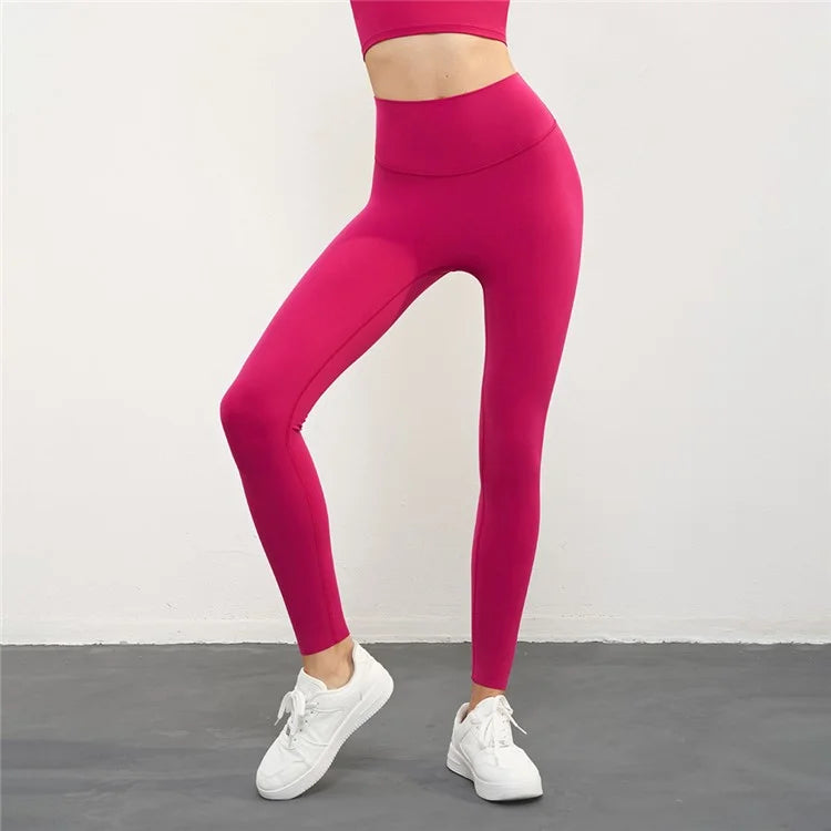 CK1507 High Waisted Gym Leggings Nuls Free Thickening Running Workout Yoga Jogging Pants