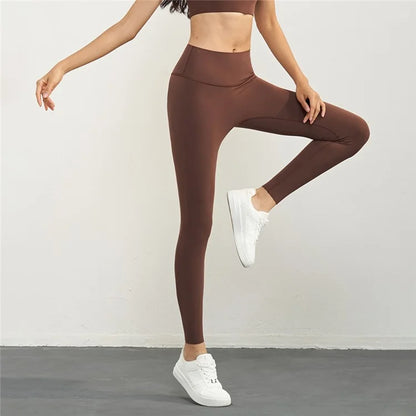 CK1507 High Waisted Gym Leggings Nuls Free Thickening Running Workout Yoga Jogging Pants