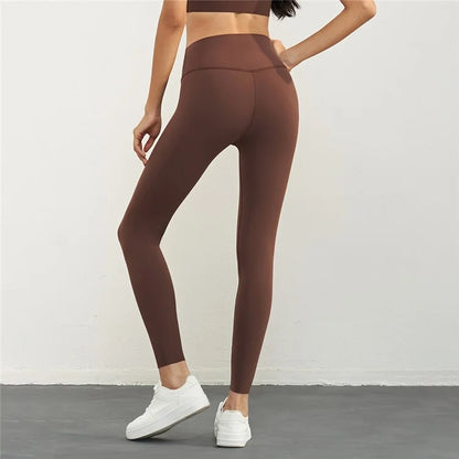 CK1507 High Waisted Gym Leggings Nuls Free Thickening Running Workout Yoga Jogging Pants