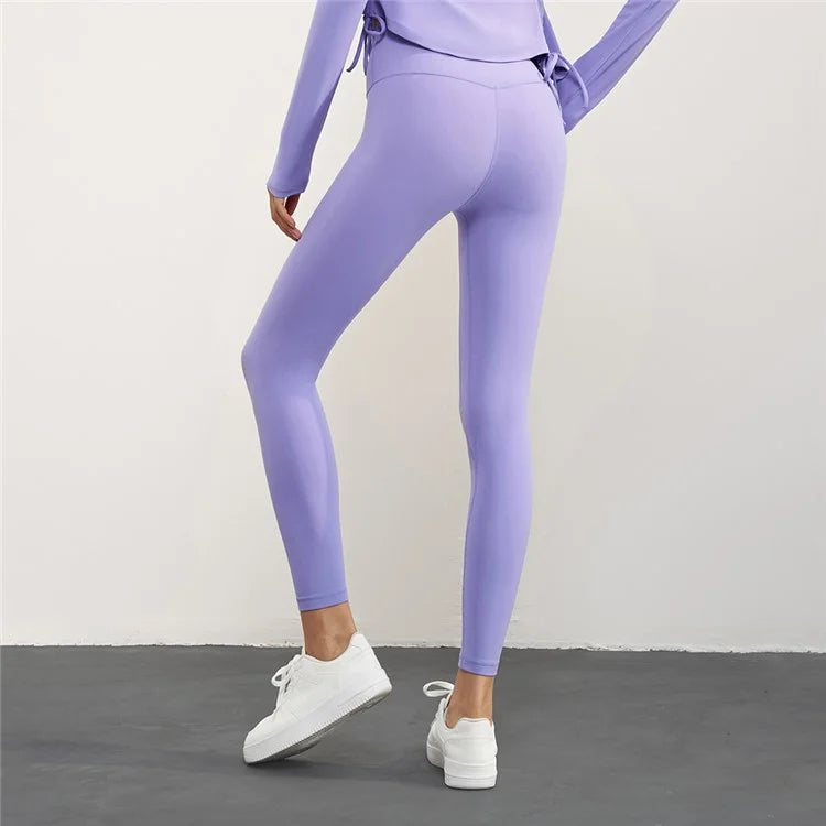 CK1593 Yoga Pants for Women Nuls Free Seamless Gym Leggings High Waist Running Tights