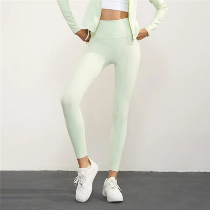 CK1593 Yoga Pants for Women Nuls Free Seamless Gym Leggings High Waist Running Tights