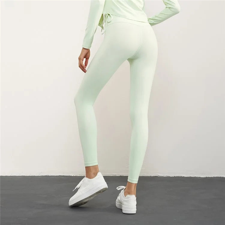 CK1593 Yoga Pants for Women Nuls Free Seamless Gym Leggings High Waist Running Tights