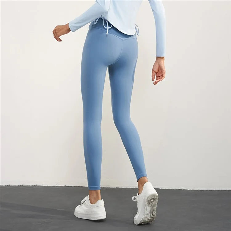 CK1593 Yoga Pants for Women Nuls Free Seamless Gym Leggings High Waist Running Tights