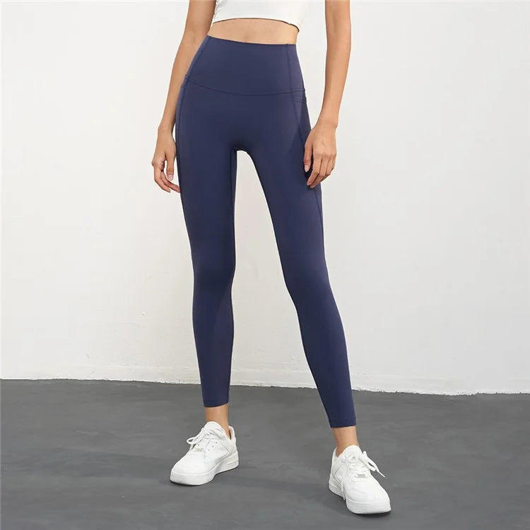 CK1621 Nuls Seamless Gym Leggings with Pockets Women Workout Fitness Jogging Yoga Pants
