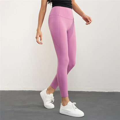 CK1621 Nuls Seamless Gym Leggings with Pockets Women Workout Fitness Jogging Yoga Pants