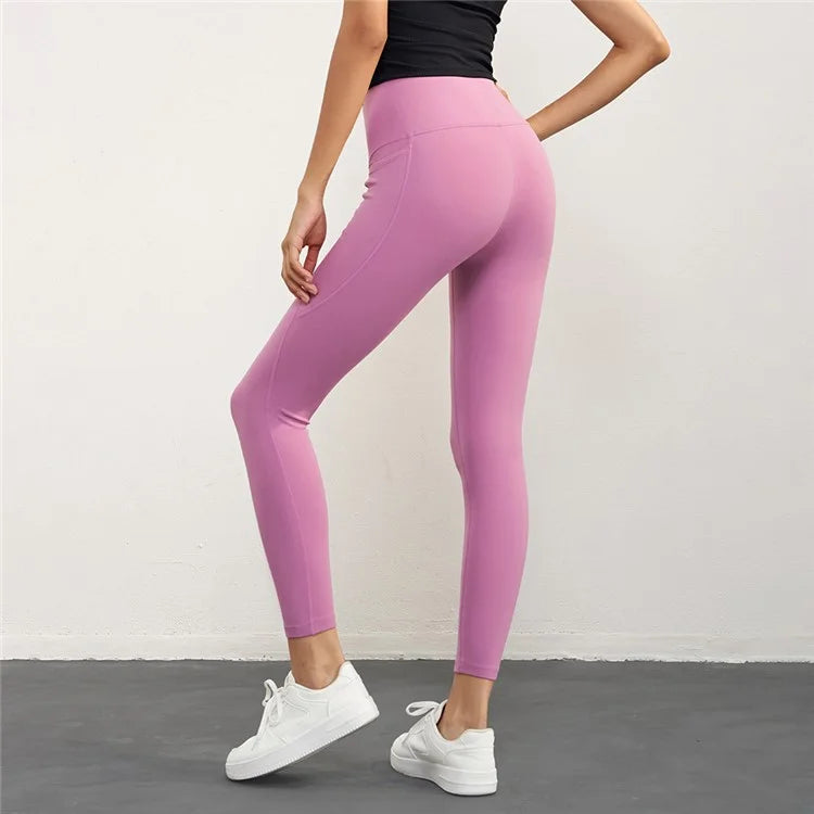 CK1621 Nuls Seamless Gym Leggings with Pockets Women Workout Fitness Jogging Yoga Pants