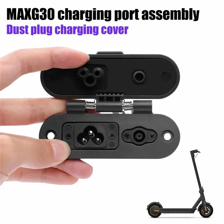 For Ninebot G30 Max Electric Scooter Charging Port Assembly Dust Plug Waterproof Cap
