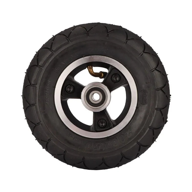 For KUGOO M2 Anti-slip Front Tire Electric Scooter Aluminum Alloy+Rubber Front Wheel