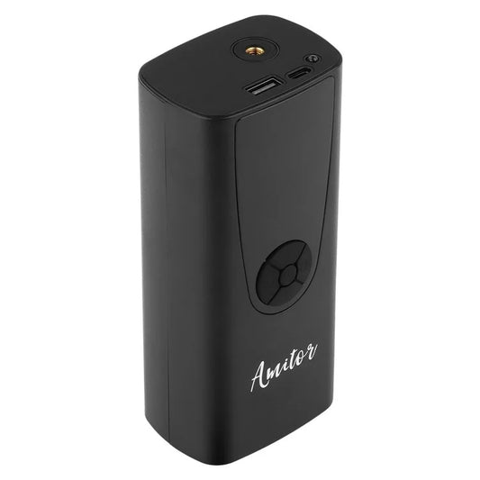 AMITOR Electric Air Pump Digital Display Wireless Car Motorcycle Bike Tire Inflator 6000mAh Power Bank