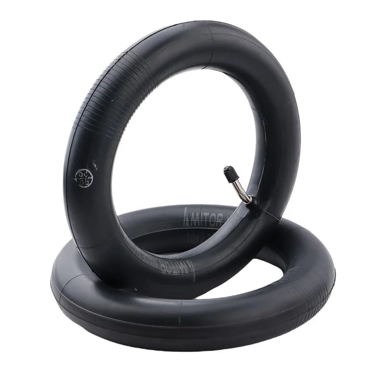 AIMITE 10-inch Electric Scooter Inner Tube with 45-Degree Elbow Valve 10x2.125 Thickened Tire Tube
