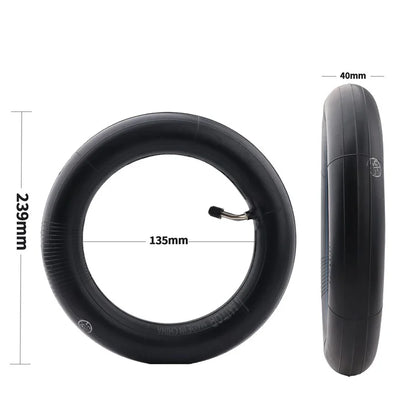 AIMITE 10-inch Electric Scooter Inner Tube with 45-Degree Elbow Valve 10x2.125 Thickened Tire Tube