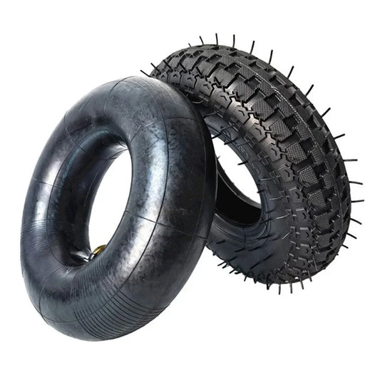 10-inch Electric Scooter Inner+Outer Tires Shock-absorbing Anti-slip Rubber Wheels