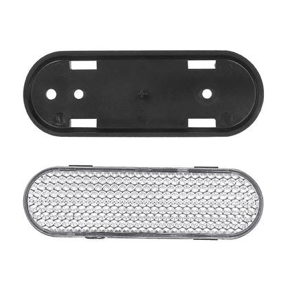 For Xiaomi Electric Scooter 4 Pro Front Wheel Hub Decorative Shell+White Reflective Strips Set