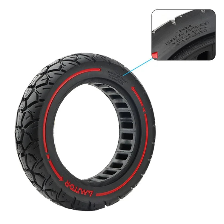 AIMITE 10 Inch Anti-Slip Rubber Tire 45mm Tread Grooves Electric Scooter Off-Road Solid Tire