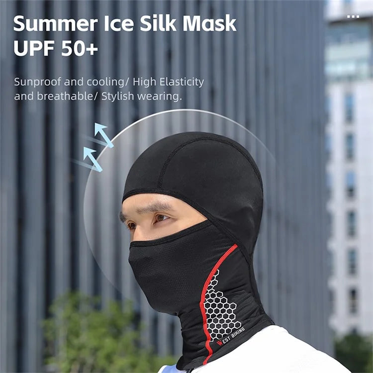 WEST BIKING YP0201427 Summer Sunproof Breathable Headgear Motorcycle Bike Cycling Ice Silk Scarf Face Cover
