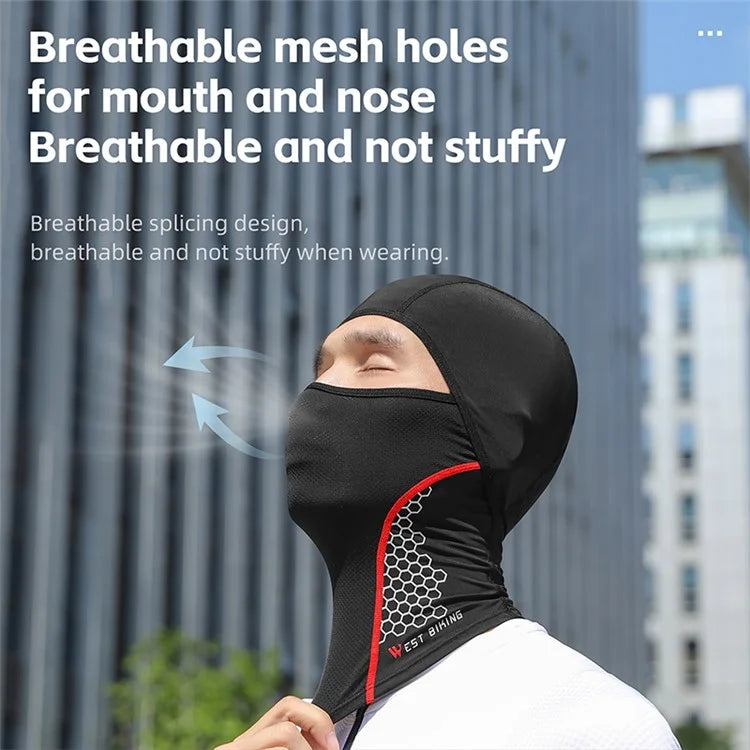 WEST BIKING YP0201427 Summer Sunproof Breathable Headgear Motorcycle Bike Cycling Ice Silk Scarf Face Cover