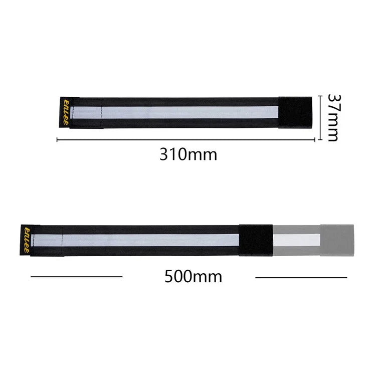 ENLEE 1Pc Reflective Cycling Pants Fixing Band Bike Night Riding Warning Trouser Leg Band, 310x37mm