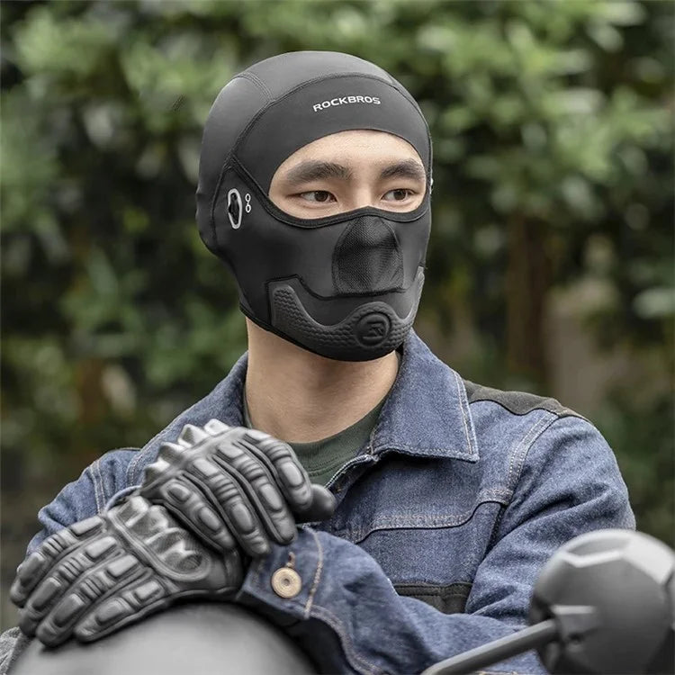 ROCKBROS LF70859 Summer Motorcycle Face Mask Cycling Balaclava Hat with Glasses Hole