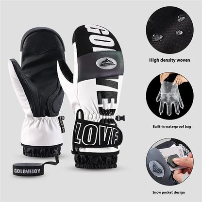 GOLOVEJOY SK34 1 Pair Winter Skiing Gloves Waterproof Windproof Warm Touch Screen Mittens