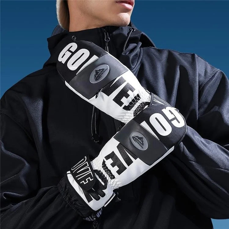 GOLOVEJOY SK34 1 Pair Winter Skiing Gloves Waterproof Windproof Warm Touch Screen Mittens