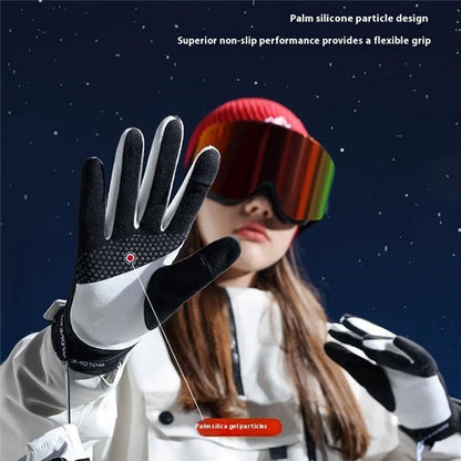 GOLOVEJOY DY51 Autumn Winter Windproof Mittens for Men Women Outdoor Sports Touch Screen Anti-Slip Gloves