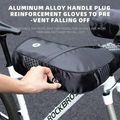 ROCKBROS D80 1 Pair Windproof Bicycle Gloves Handlebar Cover Thermal Bicycle Cycling Mittens