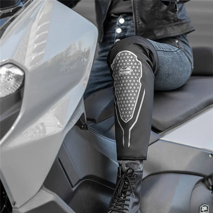 ROCKBROS TT017 Winter Warm Knee Pads Gears Motorcycle Leg Warmers Fleece Long Leg Sleeves