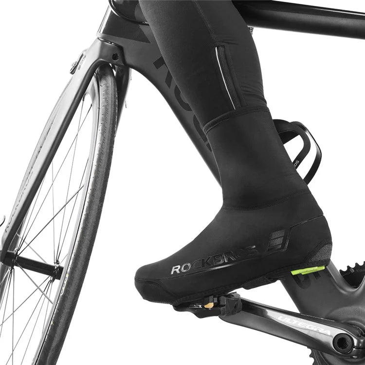 ROCKBROS LF1052 1 Pair Winter Road Cycling Shoe Covers Windproof Bicycle Overshoes Protectors