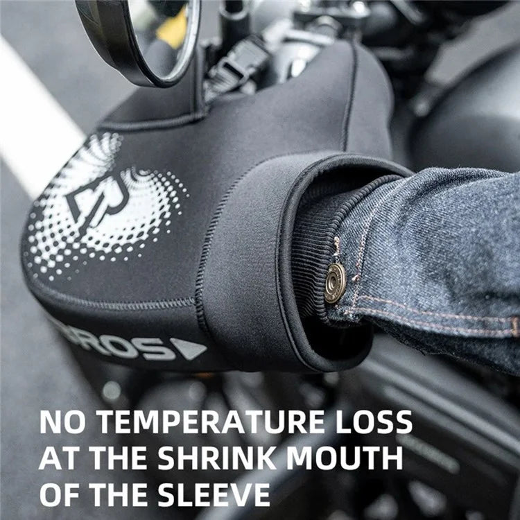 ROCKBROS D55 1 Pair Winter Motorcycle Handle Warm Cover Hand Protection Windproof Polar Fleece Gloves