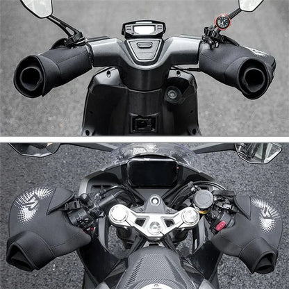 ROCKBROS D55 1 Pair Winter Motorcycle Handle Warm Cover Hand Protection Windproof Polar Fleece Gloves