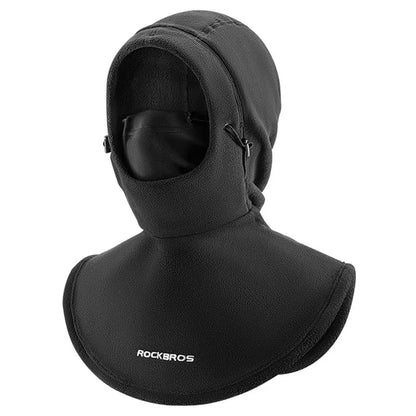 ROCKBROS 3-in-1 Warm Mask Cycling Hood for Bicycle E-Bike Outdoor Fleece Windproof Scarf