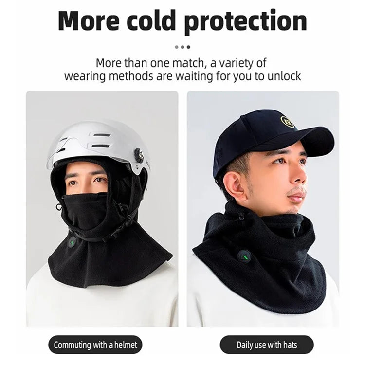 ROCKBROS 3-in-1 Warm Mask Cycling Hood for Bicycle E-Bike Outdoor Fleece Windproof Scarf