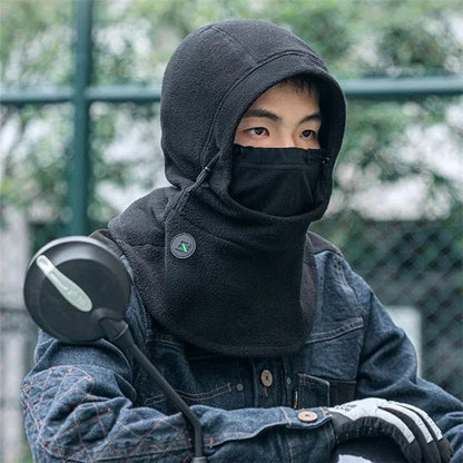 ROCKBROS 3-in-1 Warm Mask Cycling Hood for Bicycle E-Bike Outdoor Fleece Windproof Scarf