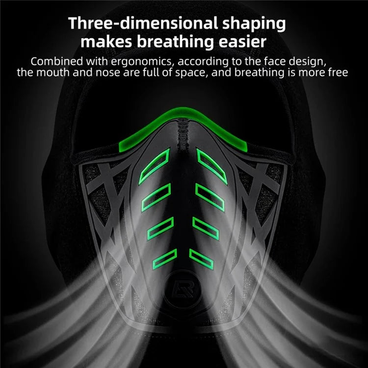 ROCKBROS YPP082 Winter Warm Motorcycle Headgear Windproof Outdoor Cycling Fleece Face Cover