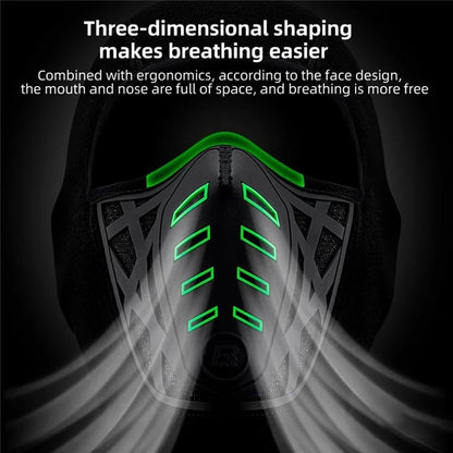 ROCKBROS YPP082 Winter Warm Motorcycle Headgear Windproof Outdoor Cycling Fleece Face Cover