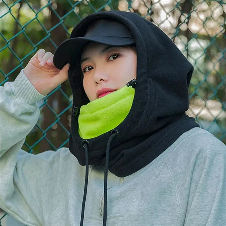 ROCKBROS YPP085 Winter Cycling Skiing Warm Headgear Fleece Wind-proof Head Hood Neck Cover