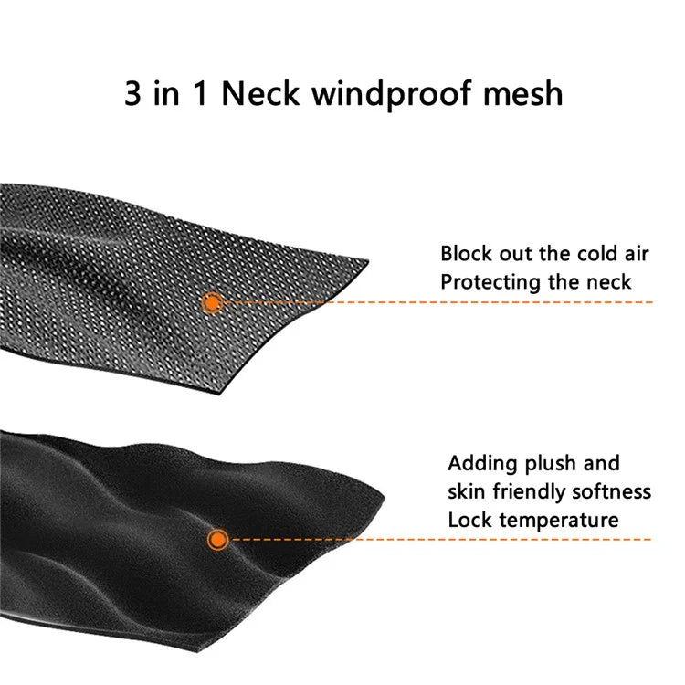 ROCKBROS Winter Outdoor Cycling Motorcycle Headgear Warm Windproof Fleece Face Neck Cover