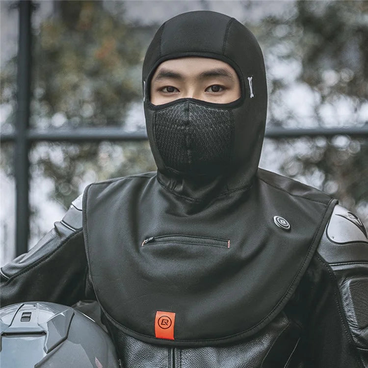 ROCKBROS YPP086 Windproof Ski Mask 5V Battery Heated Fleece Balaclava Headwear Face Mask Cover
