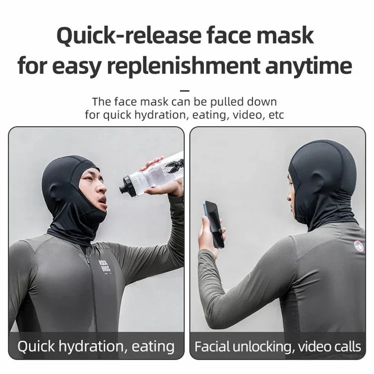ROCKBROS 13230032001 LF70540 Face Mask Warm Fleece Neck Gaiter Winter Sports Cap for Motorcycle Snowboard
