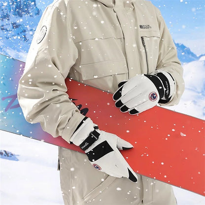 GOLOVEJOY SK29 One Pair Winter Skiing Gloves Thermal Warmer Hand Cover Touch Phone Screen Function