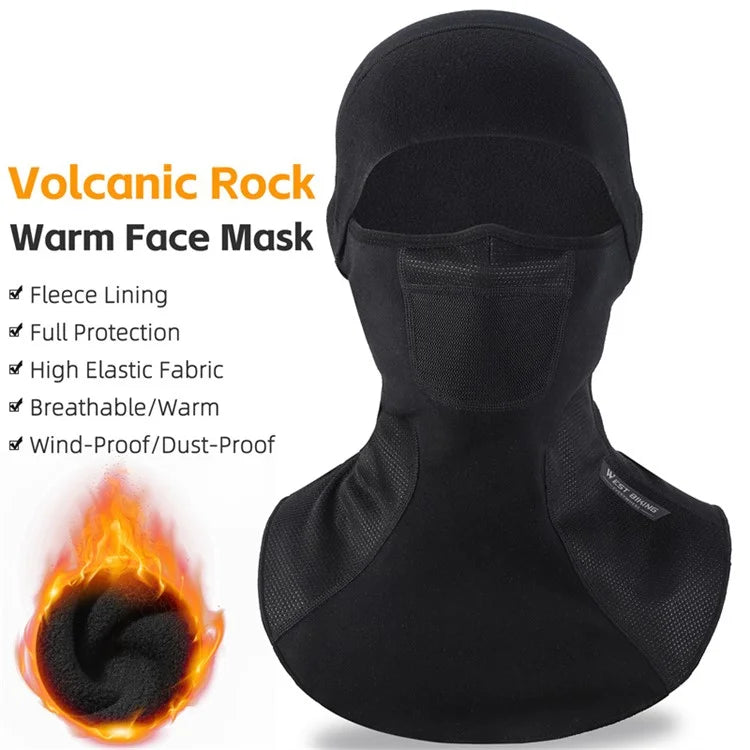 WEST BIKING YP0201407 Breathable Warm Hood Motorcycle Helmet Mask Full Face Mask for Winter Riding