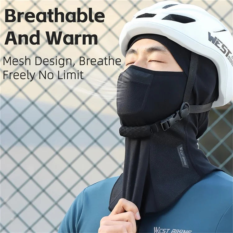 WEST BIKING YP0201407 Breathable Warm Hood Motorcycle Helmet Mask Full Face Mask for Winter Riding